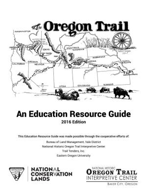 Oregon Trail Education Resources Guide