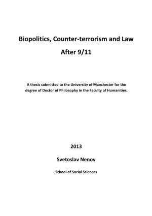 Biopolitics, Counter-Terrorism and Law After 9/11