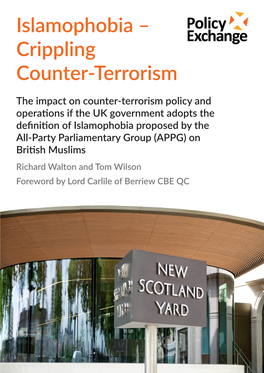 Islamophobia – Crippling Counter-Terrorism