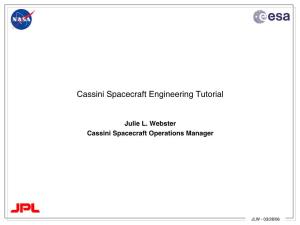 Cassini Spacecraft Engineering Tutorial