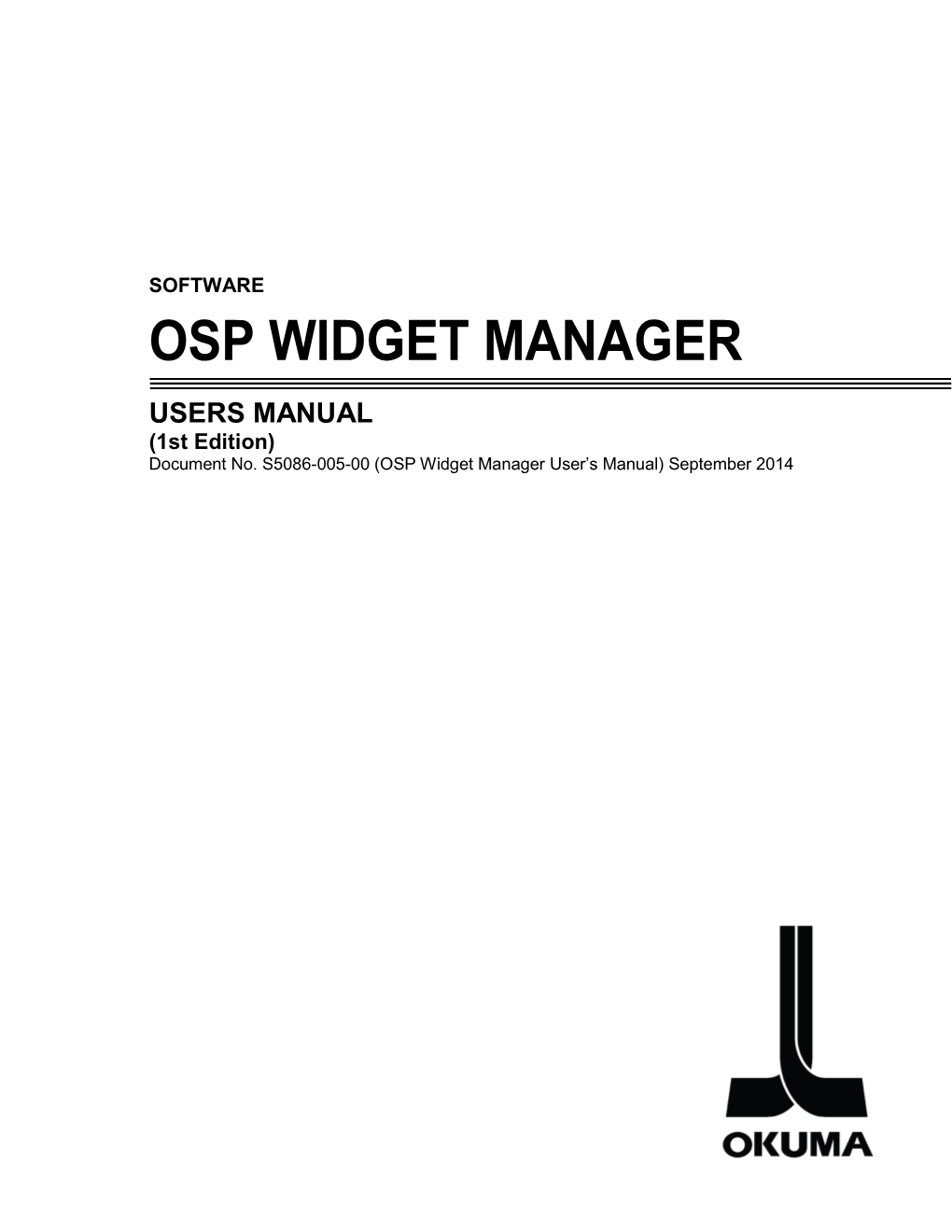 Pdf OSP Widget Manager User's Manual
