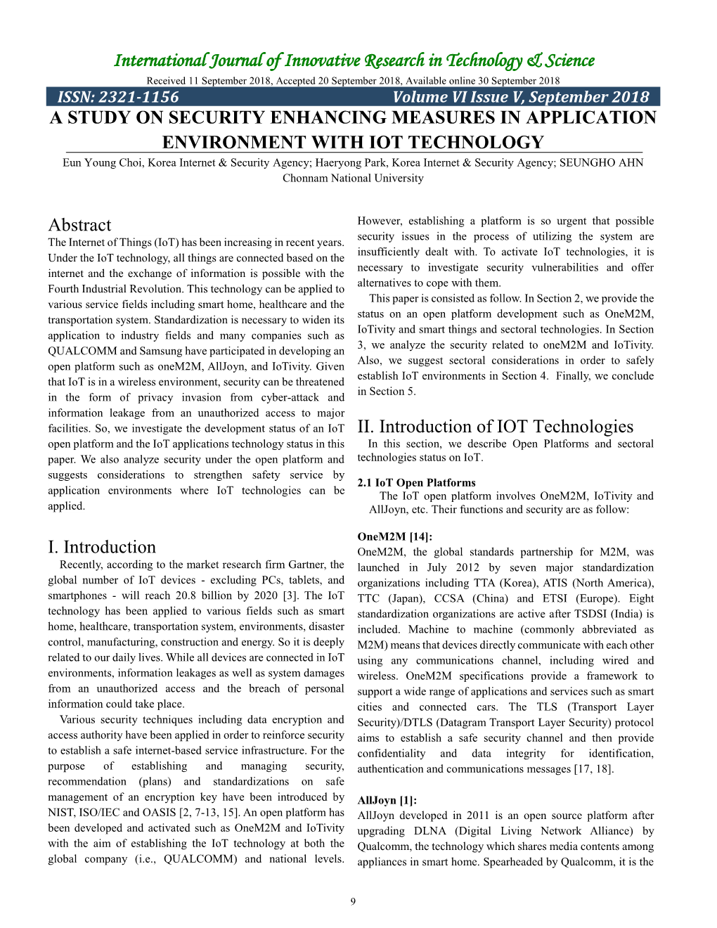 A Study on Security Enhancing Measures in Application