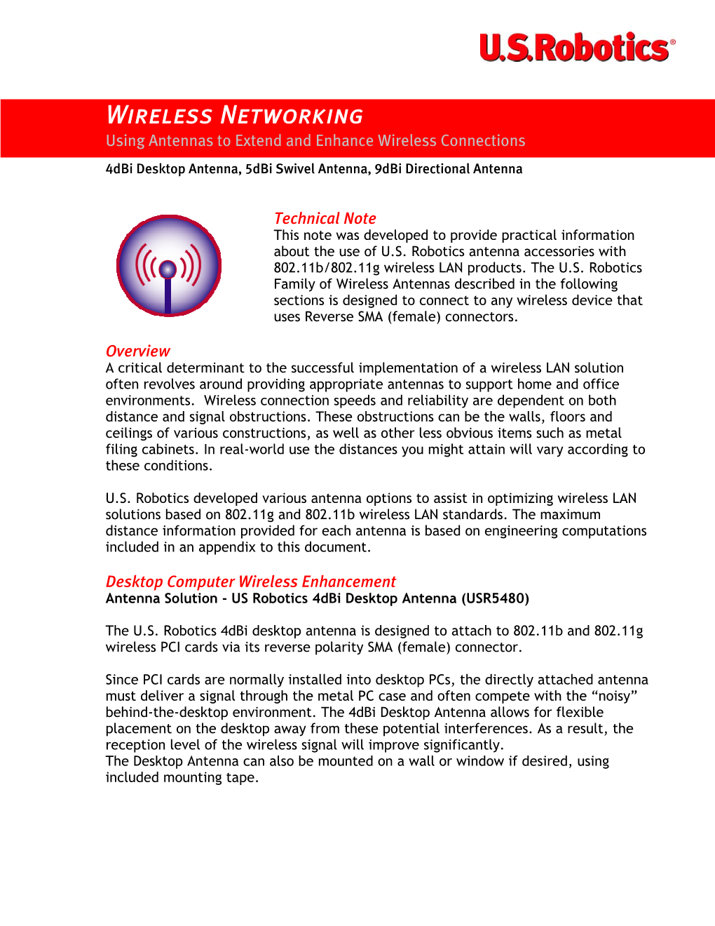 Using Antennas to Extend and Enhance Wireless Connections