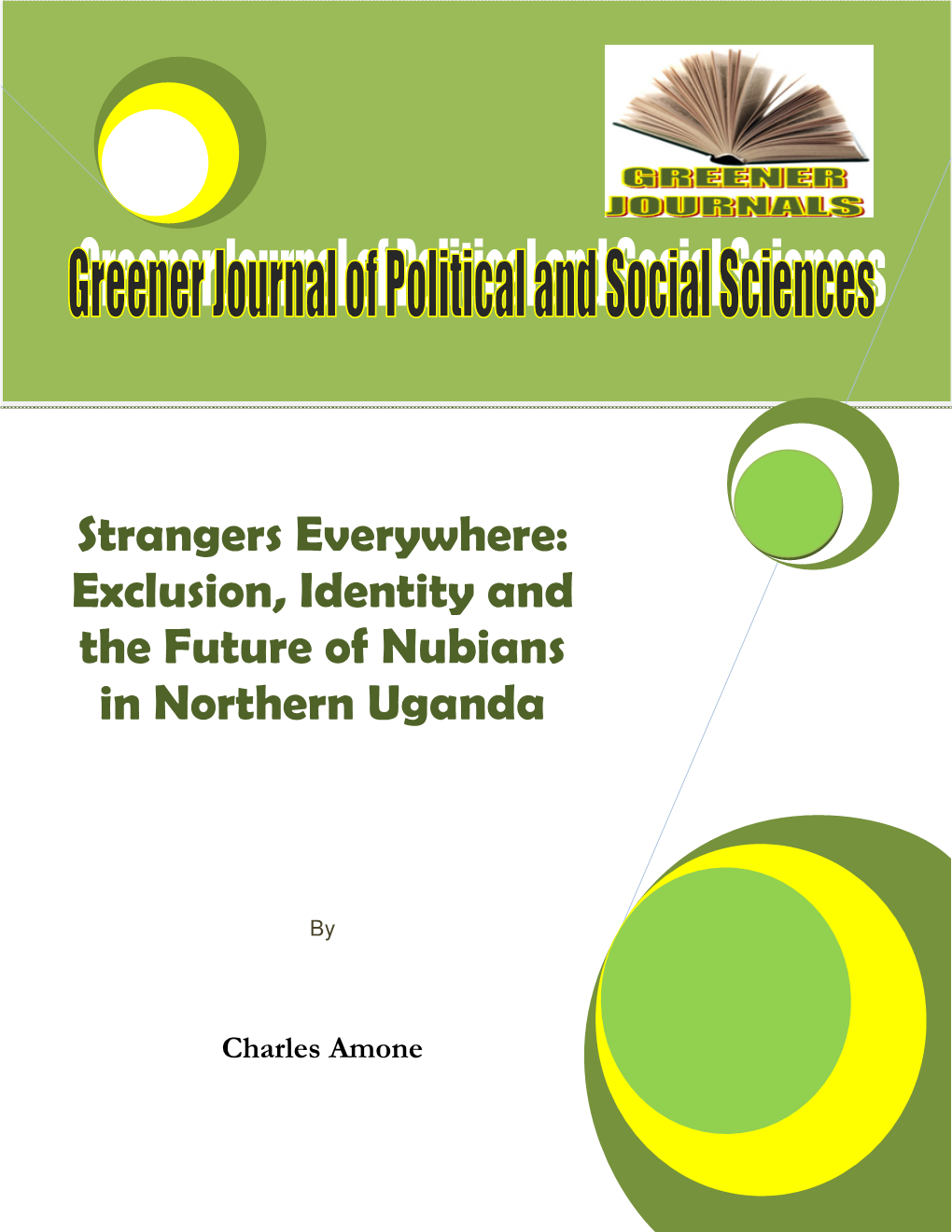 Exclusion, Identity and the Future of Nubians in Northern Uganda