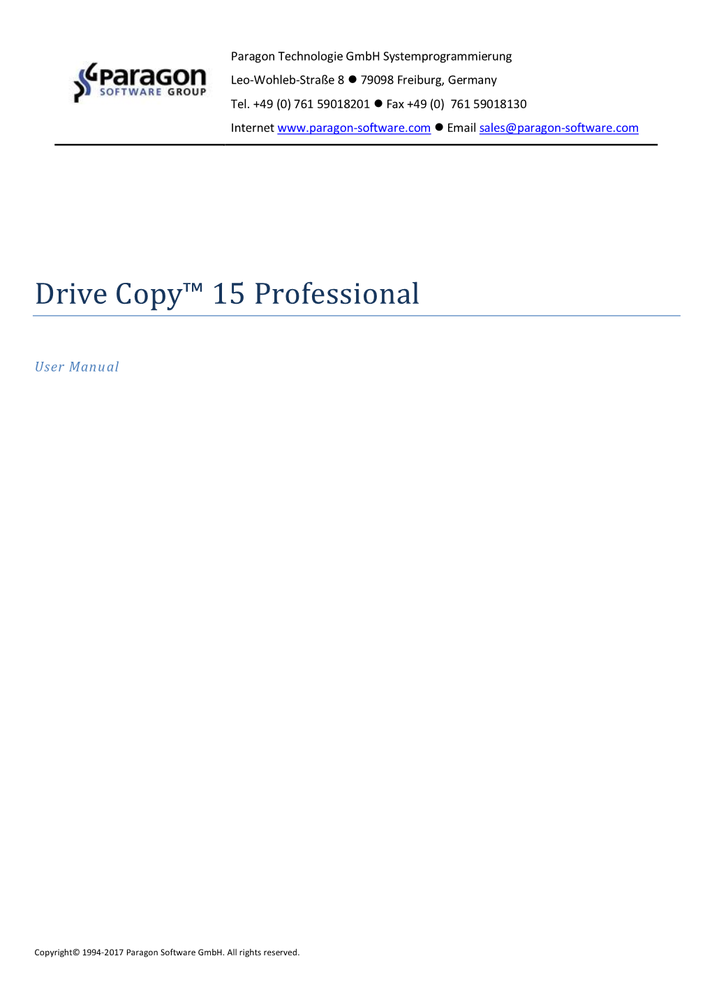 Drive Copy™ 15 Professional