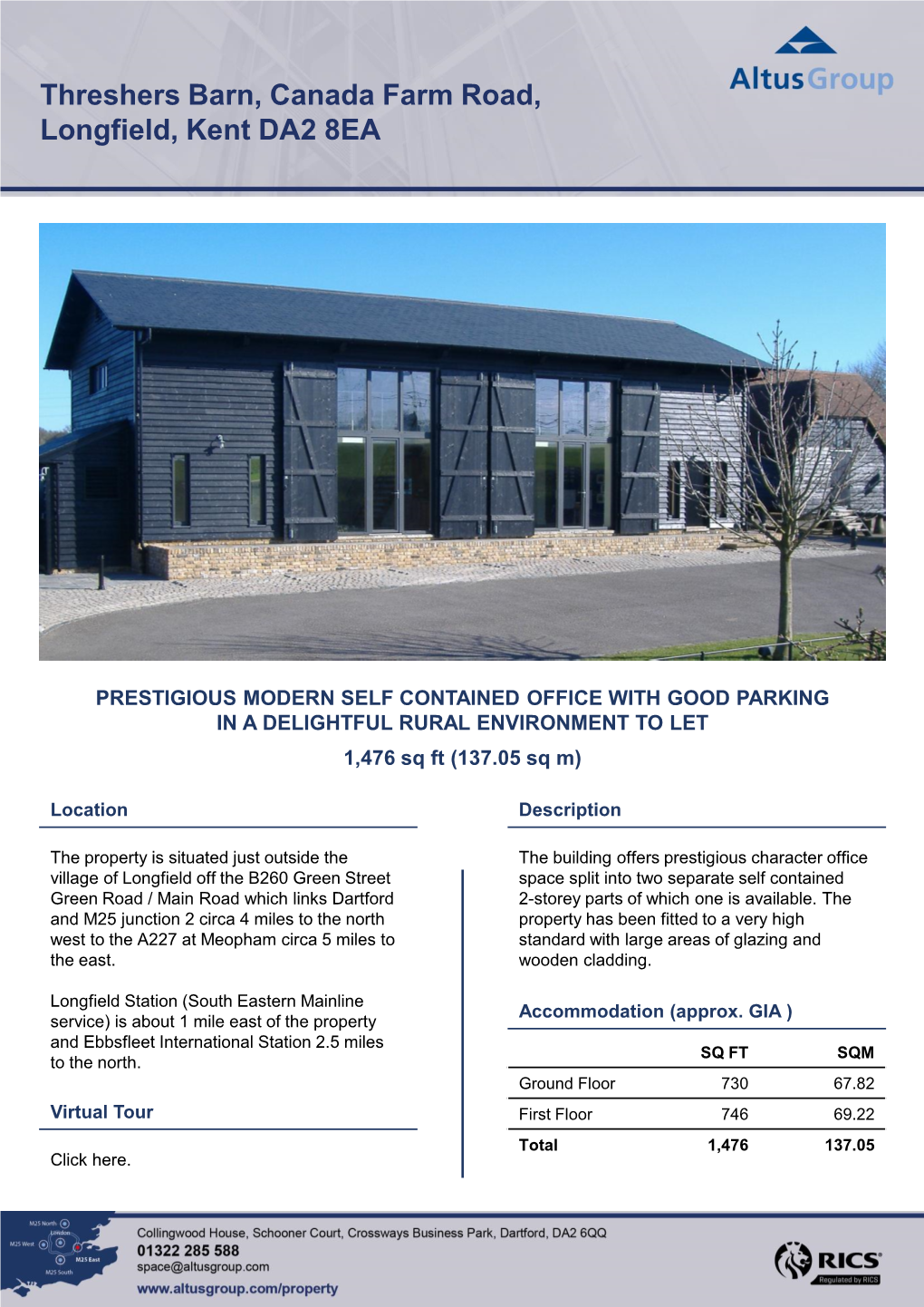 Threshers Barn, Canada Farm Road, Longfield, Kent DA2 8EA