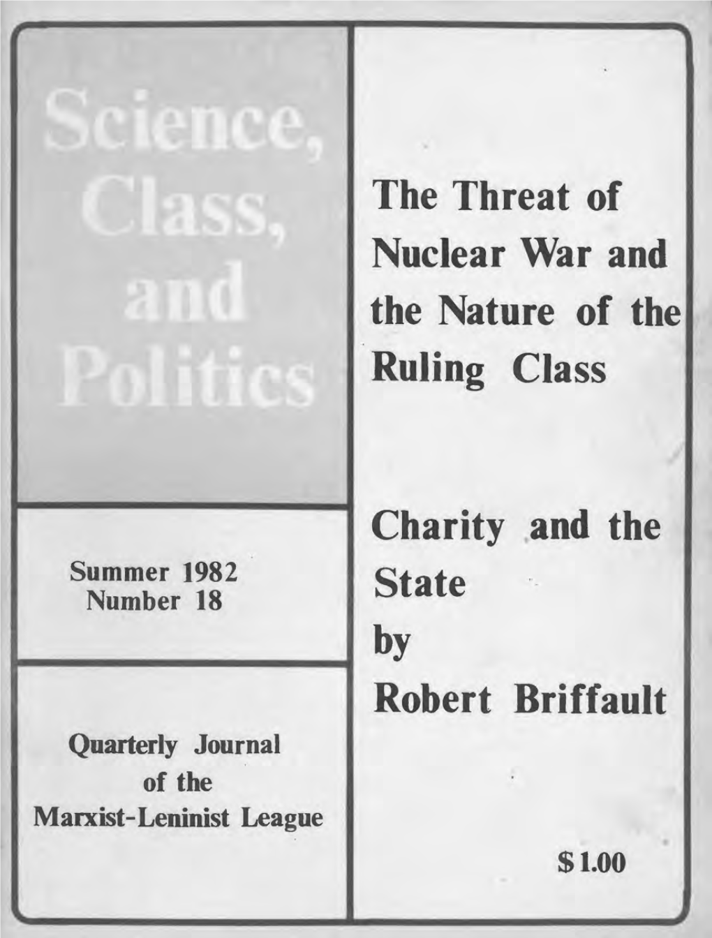 The Threat of Nuclear War and the Nature of the Ruling Class Charity