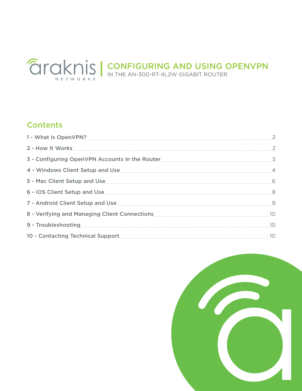 Configuring and Using Openvpn in the An-300-Rt-4L2w Gigabit Router