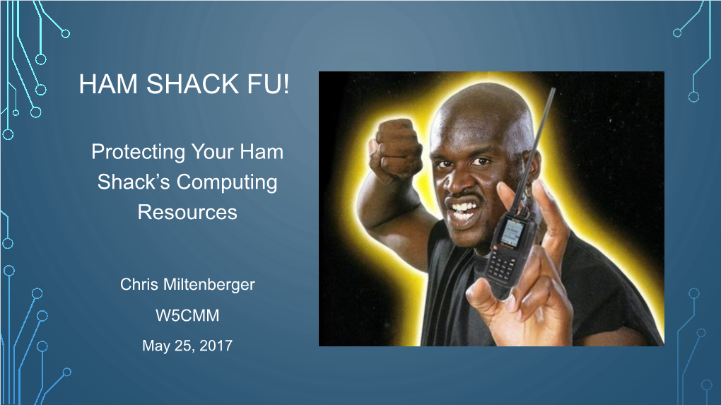 Protecting Your Ham Shack's Computing Resources