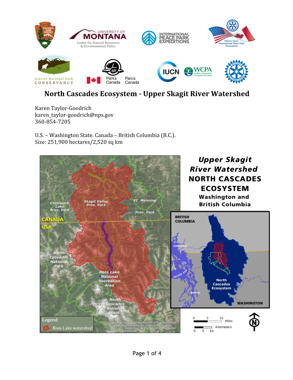 North Cascades Ecosystem - Upper Skagit River Watershed