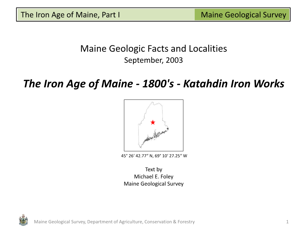 Katahdin Iron Works