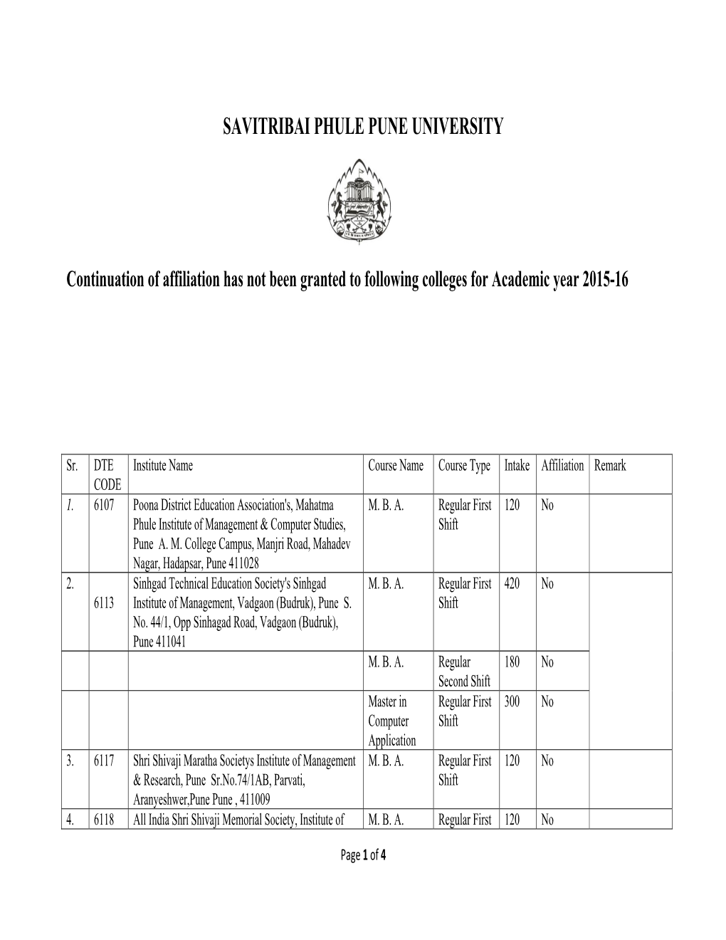 Savitribai Phule Pune University - DocsLib