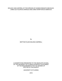 University of Florida Thesis Or Dissertation Formatting Template