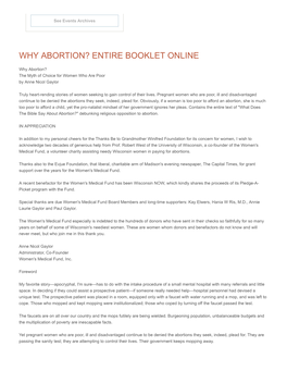 Why Abortion? Entire Booklet Online