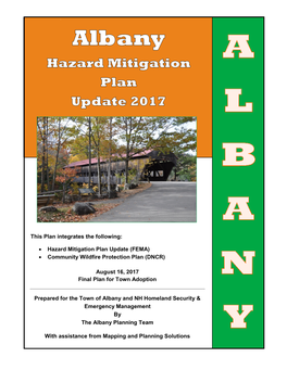 Albany Hazard Mitigation Plan Update 2017
