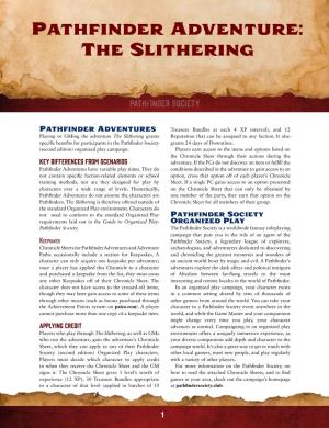 Pathfinder Adventure: the Slithering