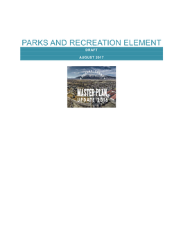 Parks and Recreation Element Draft