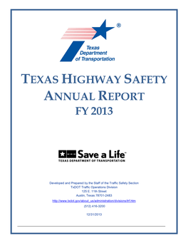 Texas Highway Performance Plan for Fiscal Year 2009