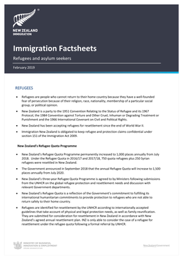 (PDF | 358.75 KB | Immigration Factsheets: Refugees