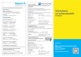 Informationen Zur Suchtkrankenhilfe in Ratingen