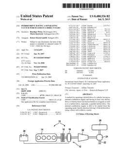 (12) United States Patent (10) Patent No.: US 8,480,536 B2 Weiss Et Al