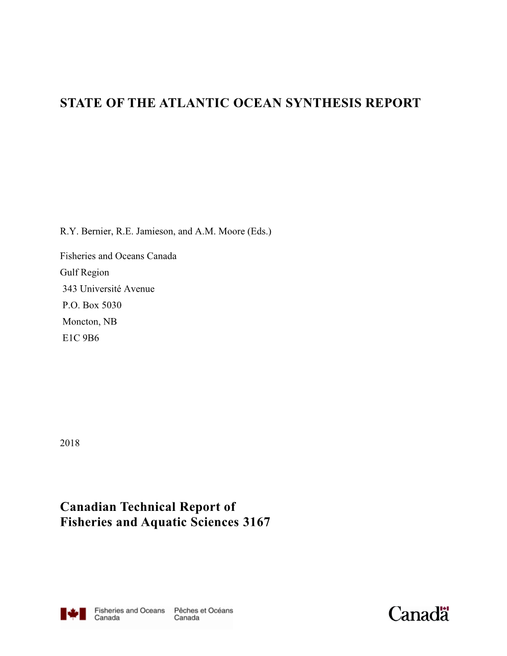 State of the Atlantic Ocean Synthesis Report