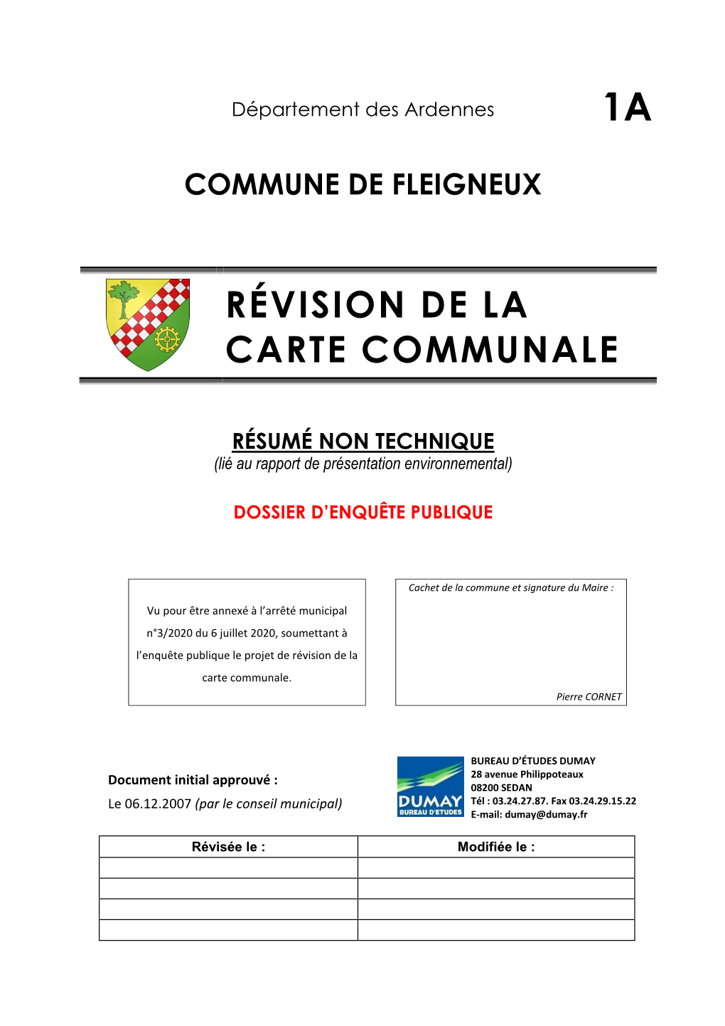 Révision De La Carte Communale ______6 A