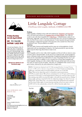 Little Langdale Cottage 2 Newhouses, Little Langdale, Ambleside, CUMBRIA LA22 9PB