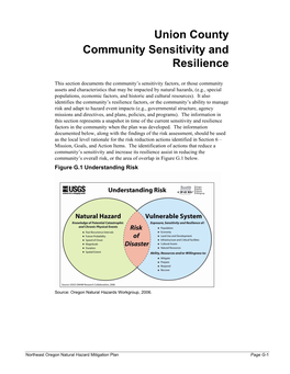 Union County Community Sensitivity and Resilience
