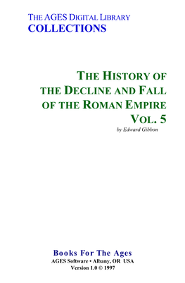 Decline & Fall of Roman Empire, V. 5