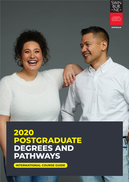 2020 Postgraduate Degrees and Pathways