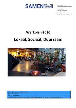 Wilt U Meer Lezen, Download Het Werkplan 2020