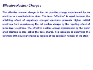 Effective Nuclear Charge