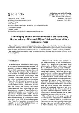 On Polish and Soviet Military Topographic Maps