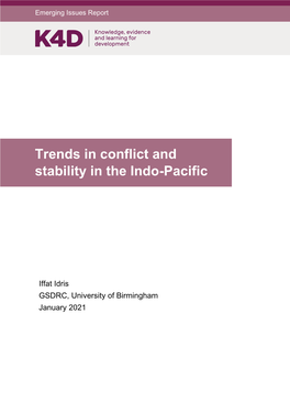 Trends in Conflict and Stability in the Indo-Pacific
