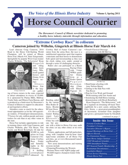 The Voice of the Illinois Horse Industry Volume 1, Spring 2011