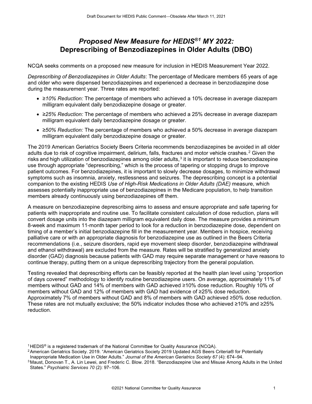 Deprescribing of Benzodiazepines in Older Adults (DBO)