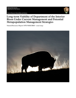 Long-Term Viability of Department of the Interior Bison Under Current