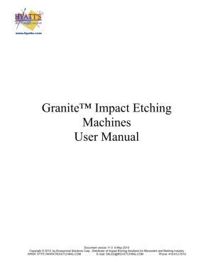 Granite User Manual