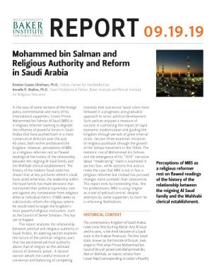 Mohammed Bin Salman and Religious Authority and Reform in Saudi Arabia