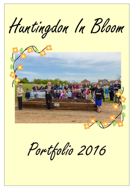 Huntingdon in Bloom Portfolio 2016