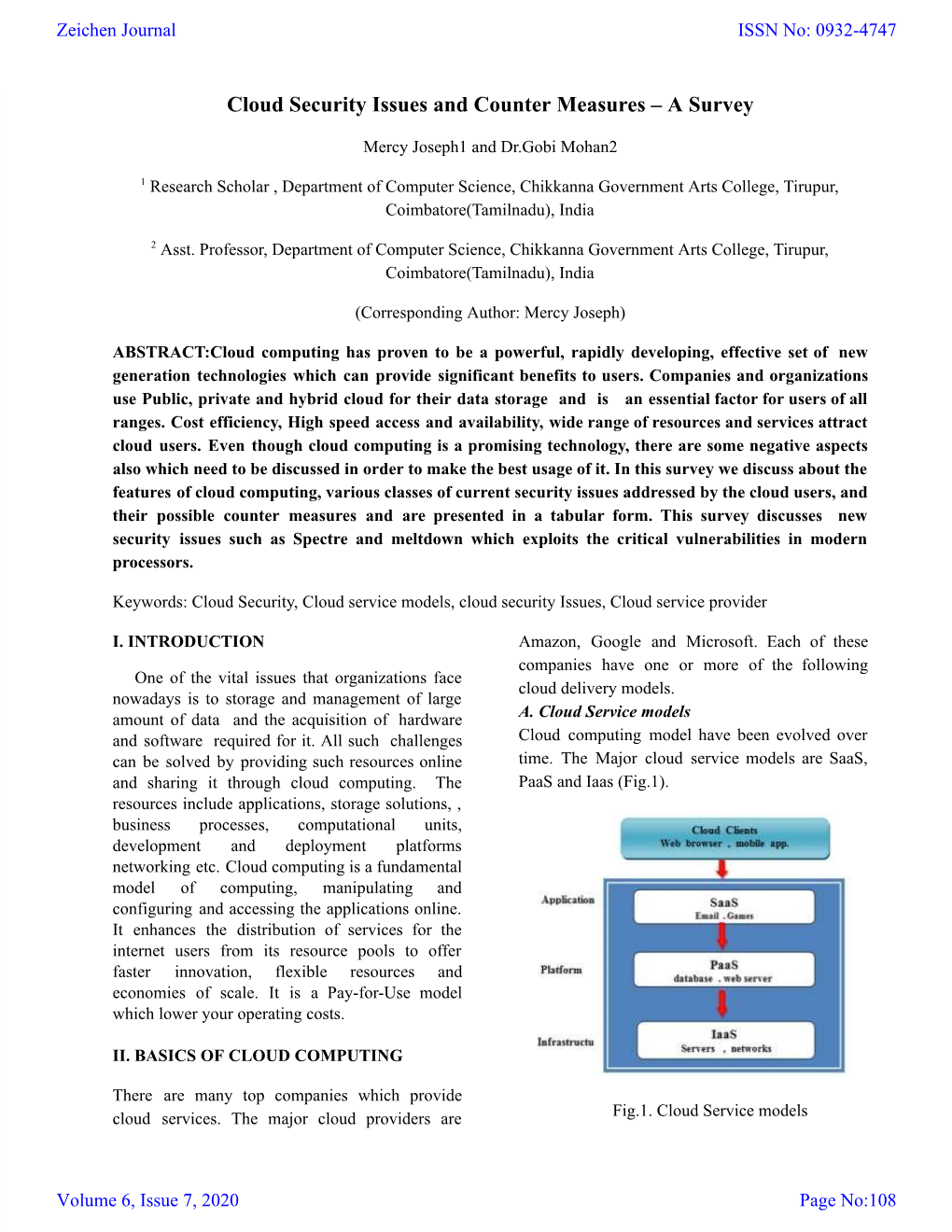 Cloud Security Issues and Counter Measures – a Survey