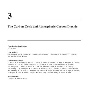 The Carbon Cycle and Atmospheric Carbon Dioxide