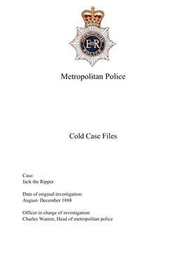 Suspects Information Booklet