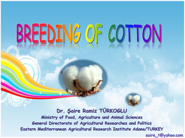 Breeding of Cotton
