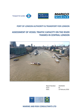 Assessment of Vessel Traffic Capacity on the River Thames in Central London
