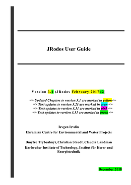 Jrodos User Guide