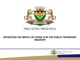 Public Transport Covid 19 Activation Plan