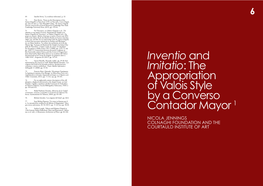The Appropriation of Valois Style by a Converso Contador Mayor 121