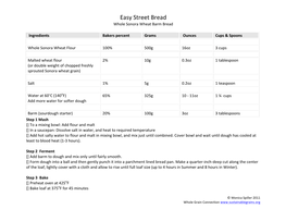 Easy Street Bread & Barm Refreshment